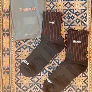 Bandit Member Socks- 2 Pack - Black- Size XS/S